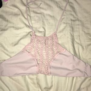 Crochet bathing suit top